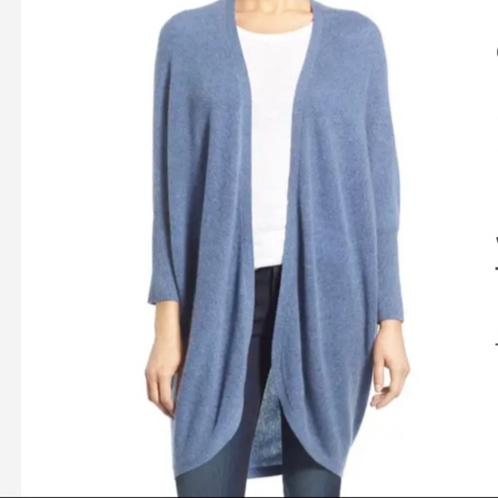 Halogen Cashmere Kimono Cardigan Sweater